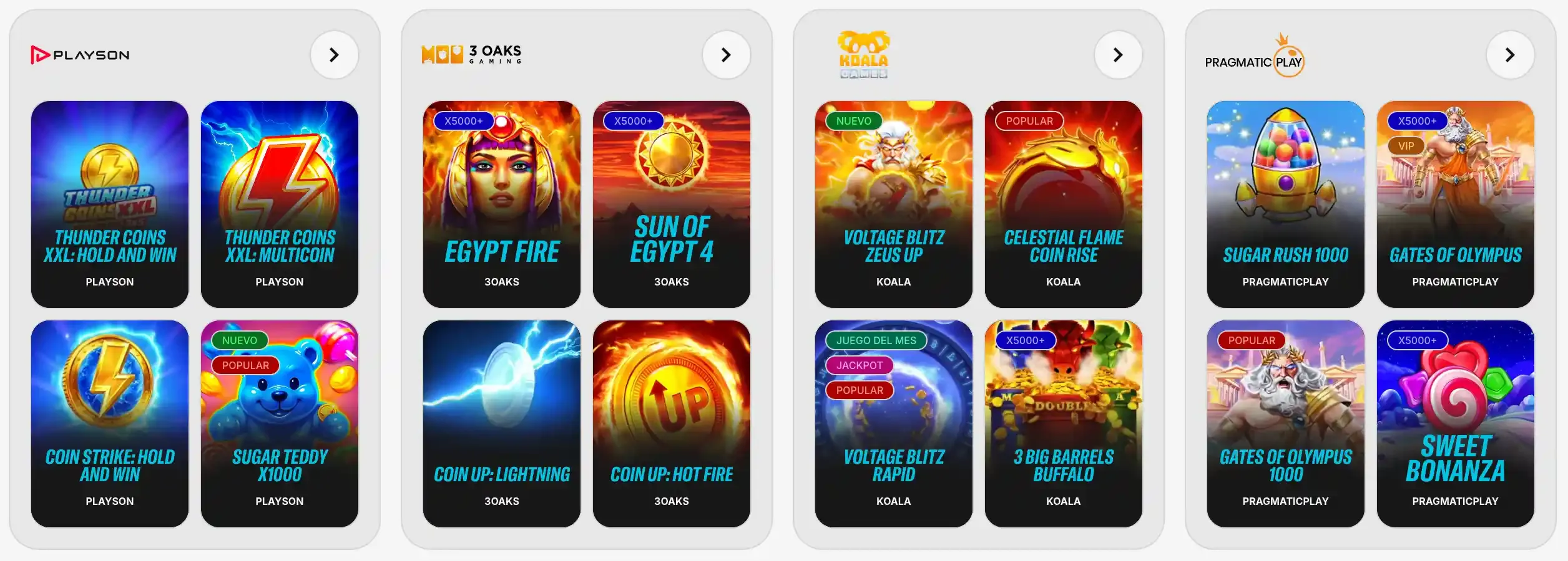 Orobet Proveedores de juegos